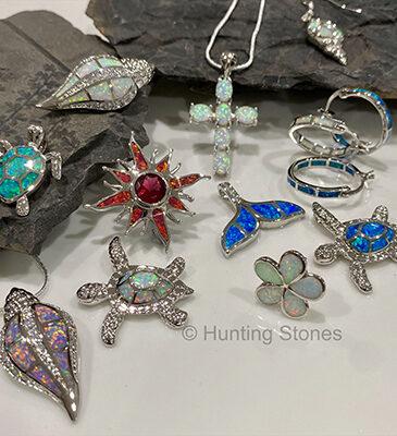 Hunting Stones Fire Opal Jewellery