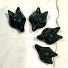 Obsidian Wolf Leather Necklace