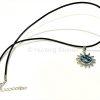 Shell Sun Leather Necklace