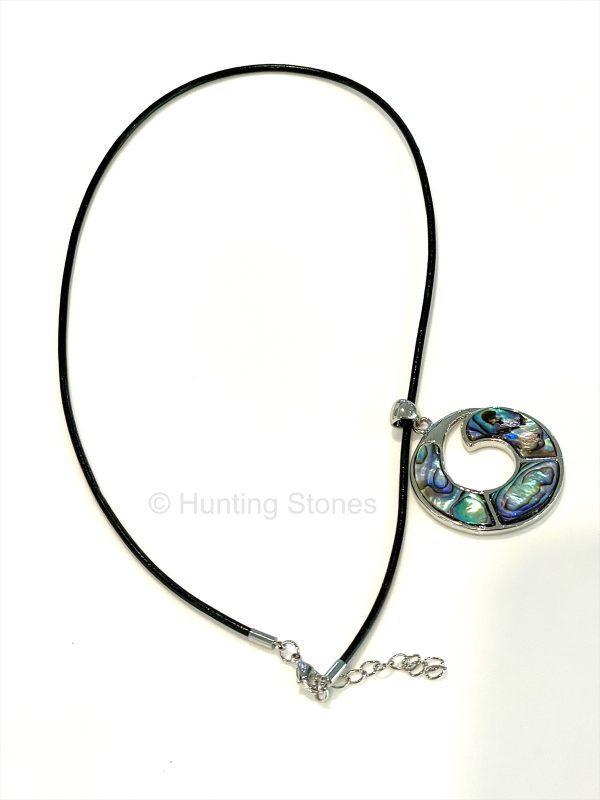 Shell Spiral Leather Necklace
