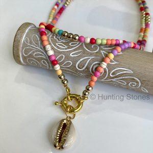Multicolour Heishi Bead Shell Necklace