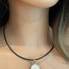 Shiva Shell Leather Necklace