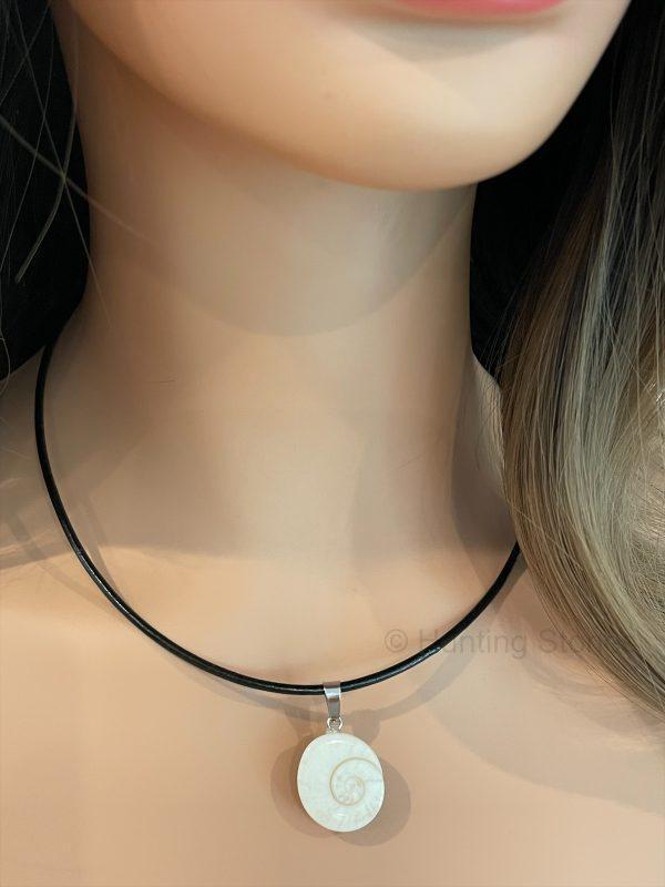 Shiva Shell Leather Necklace