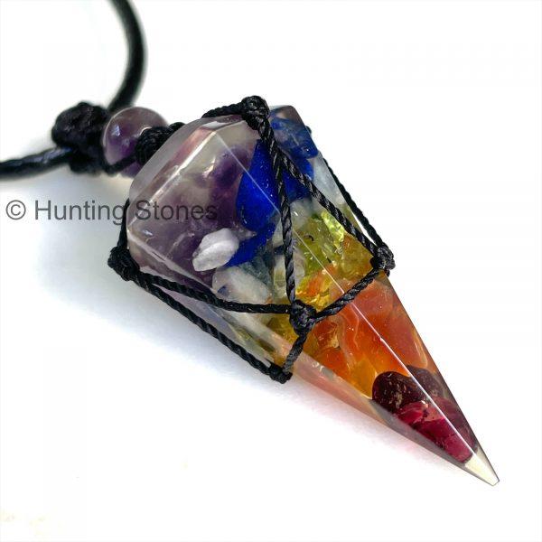 Chakra Crystal Point Necklace