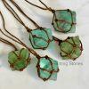 Wrapped Flourite Crystal Necklace