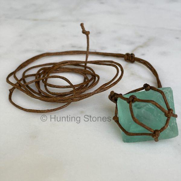 Wrapped Flourite Crystal Necklace