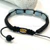 Unisex Aquamarine Crystal Bracelet