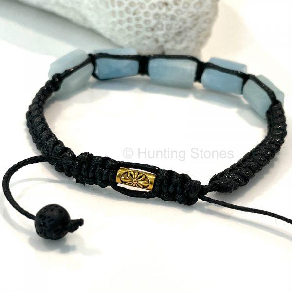 Unisex Aquamarine Crystal Bracelet