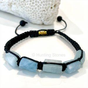 Unisex Aquamarine Crystal Bracelet