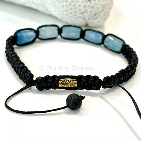 Unisex Aquamarine Crystal Bracelet