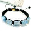 Unisex Aquamarine Crystal Bracelet