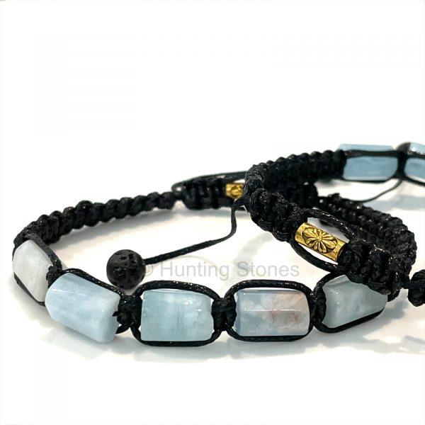 Unisex Aquamarine Crystal Bracelet