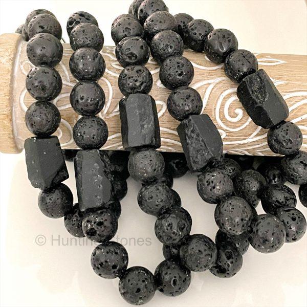 Tourmaline Lava Bracelet