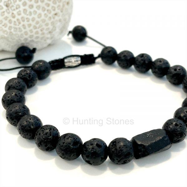 Unisex ourmaline Lava Bracelet