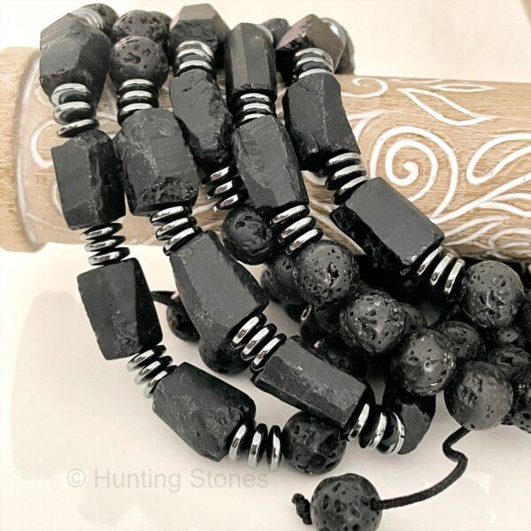 Hematite - Black Tourmaline crystal