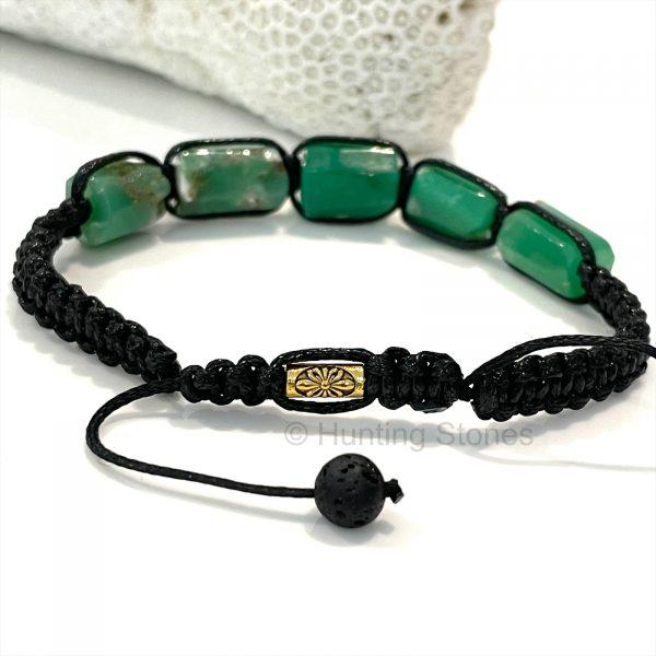 Unisex Australian Jade Chrysoprase Bracelet