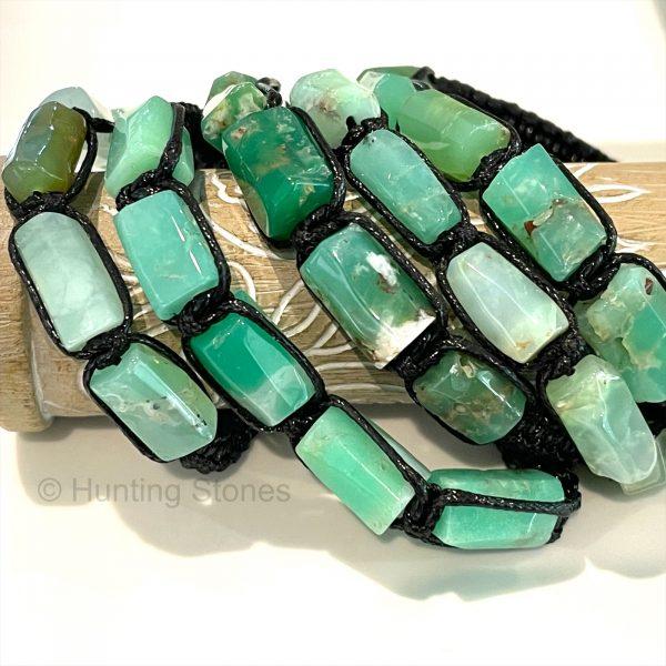 Unisex Australian Jade Chrysoprase Bracelet