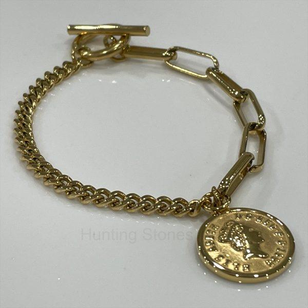 Gold Coin Bracelet