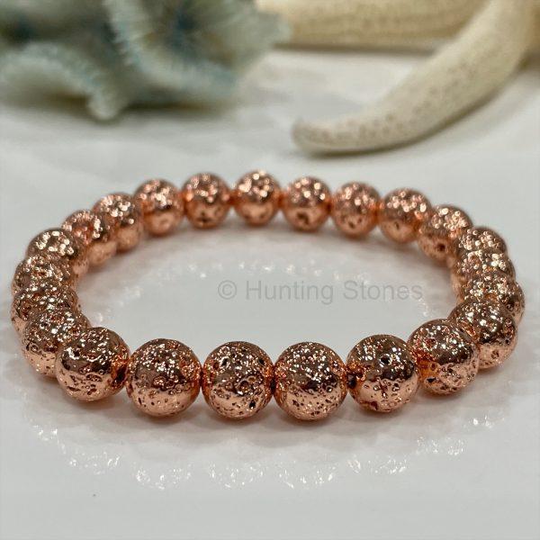 Rose Gold Lava Bracelet