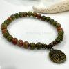 Unakite Tree of Life Bracelet