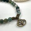 Prehnite Lotus Bracelet