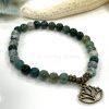 Prehnite Lotus Bracelet