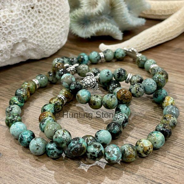 African Turquoise Turtle Bracelet