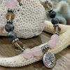 Labradorite Rose Quartz Tree of Life Bracelet