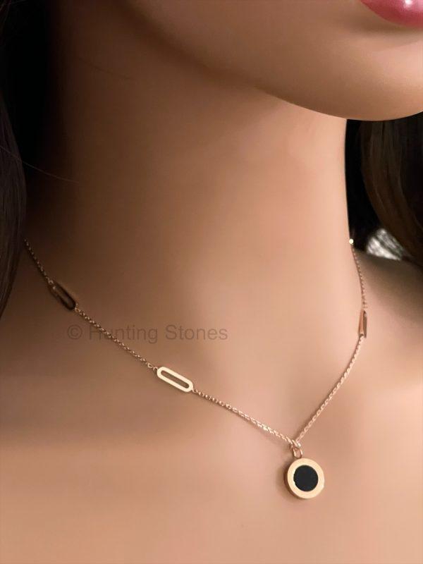 Shell Roman Numeral Necklace