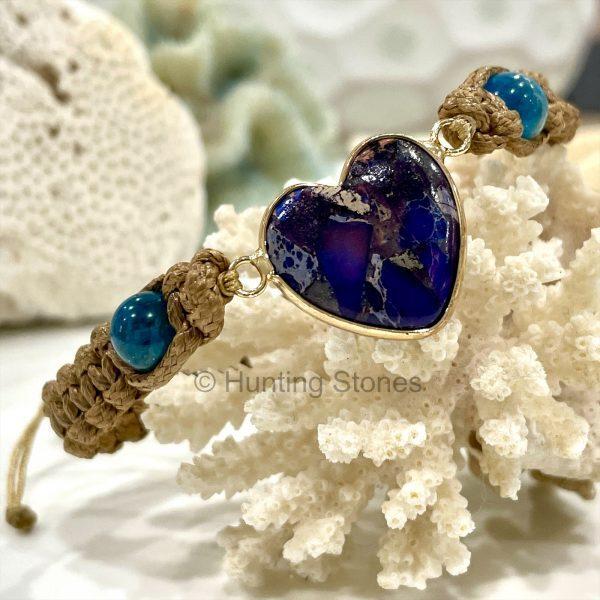 Apatite Heart Bracelet