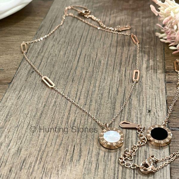 Shell Roman Numeral Necklace