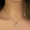 Shell Roman Numeral Necklace