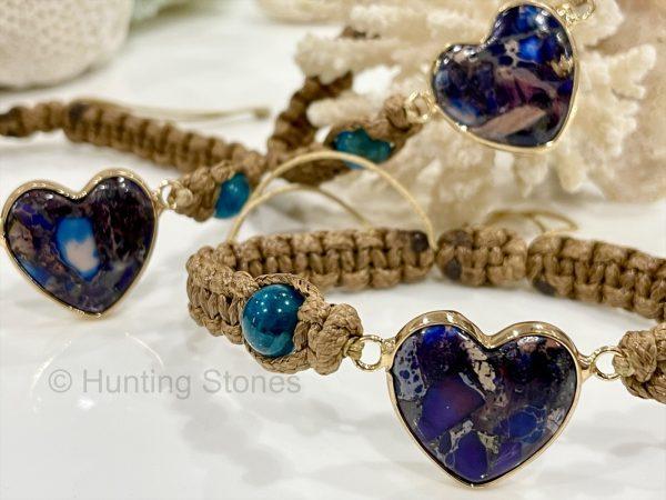 Apatite Heart Bracelet