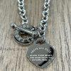 Silver Proverb Heart Necklace