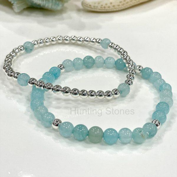 Aquamarine Layer Bracelet Set