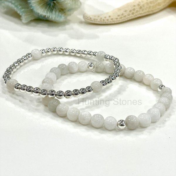 Moonstone Layer Bracelet Set