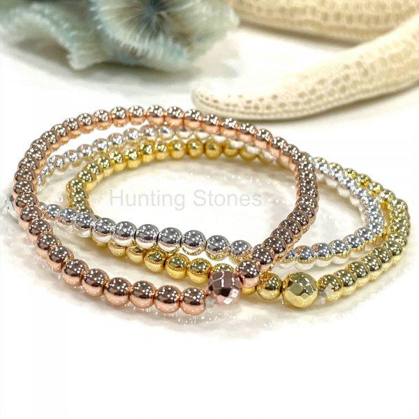 Hematite Layer Bracelet Set