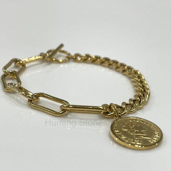 Gold Coin Bracelet