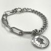 Silver Coin Bracelet