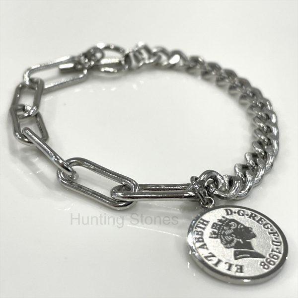 Silver Coin Bracelet