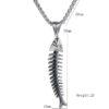 Stainless Steel Fish pendant necklace