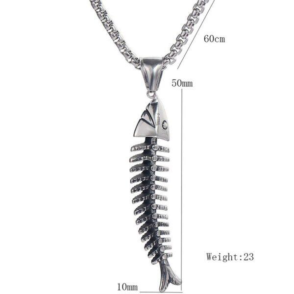 Stainless Steel Fish pendant necklace
