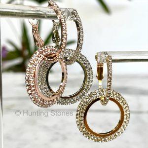 Crystal Hoop Earrings