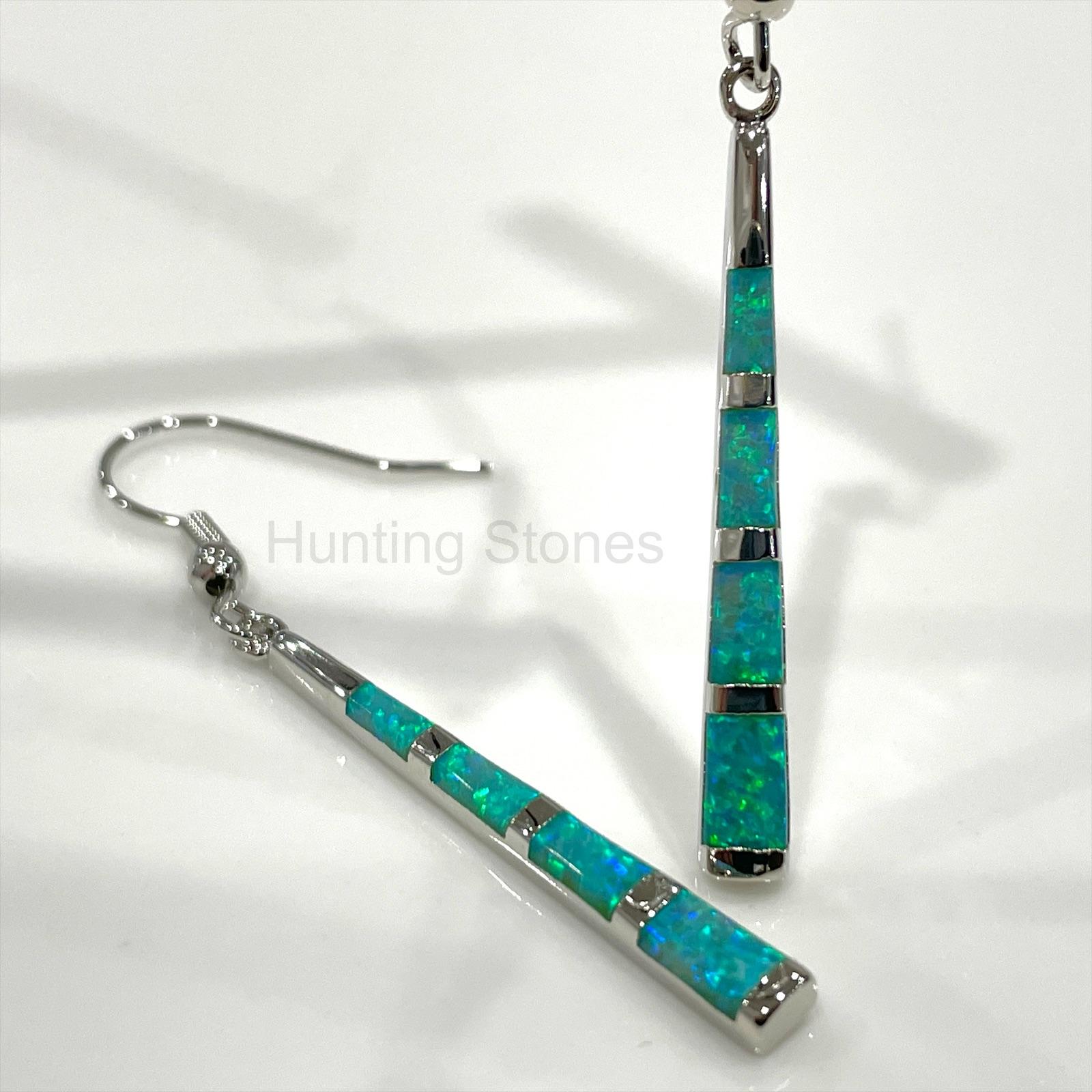 Stick Fire Opal Earrings