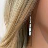 Stick Fire Opal Earrings