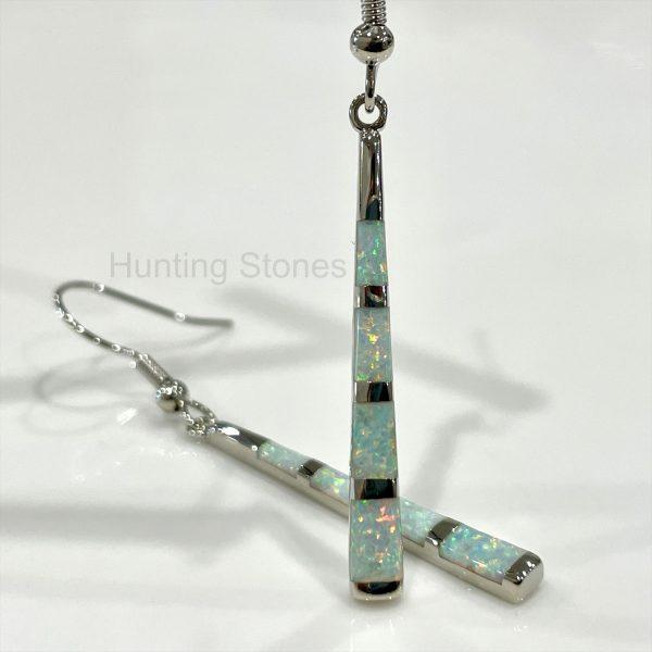 Stick Fire Opal Earrings
