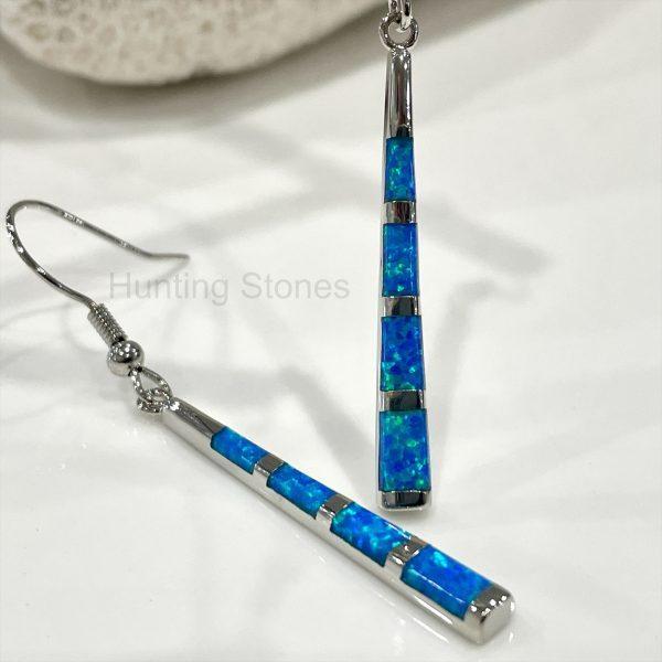 Stick Fire Opal Earrings