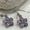 Flower Fire Opal Earrings