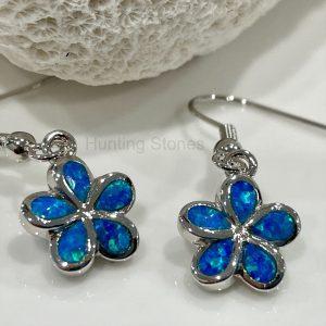 Flower Fire Opal Earrings