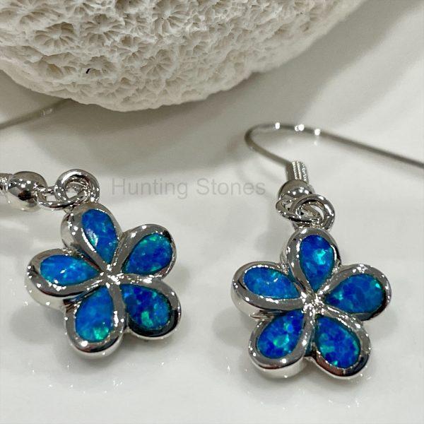 Opal sales flower earrings